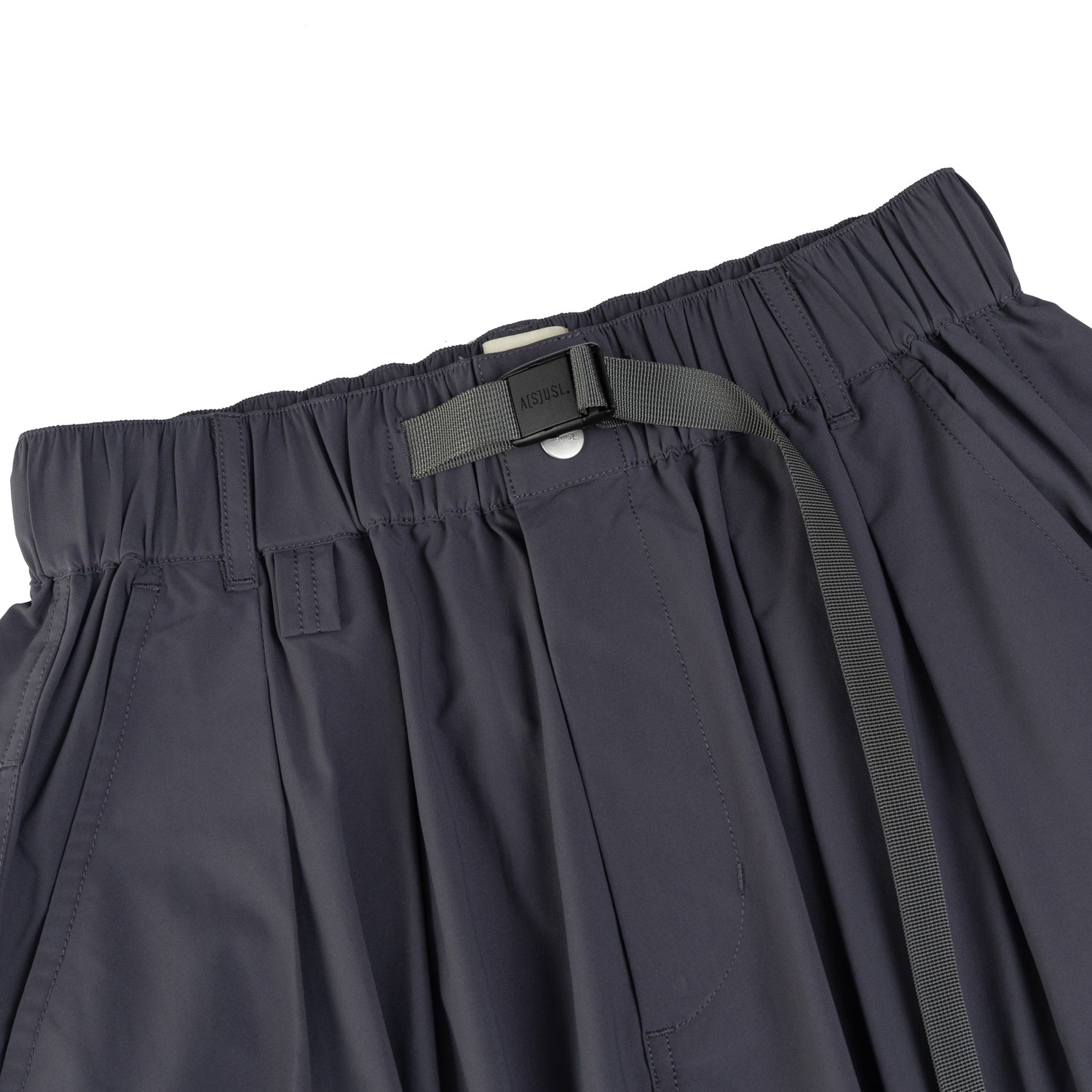 NYLON ZIPPER POCKET PANTS - CHARCOAL – ASUSL