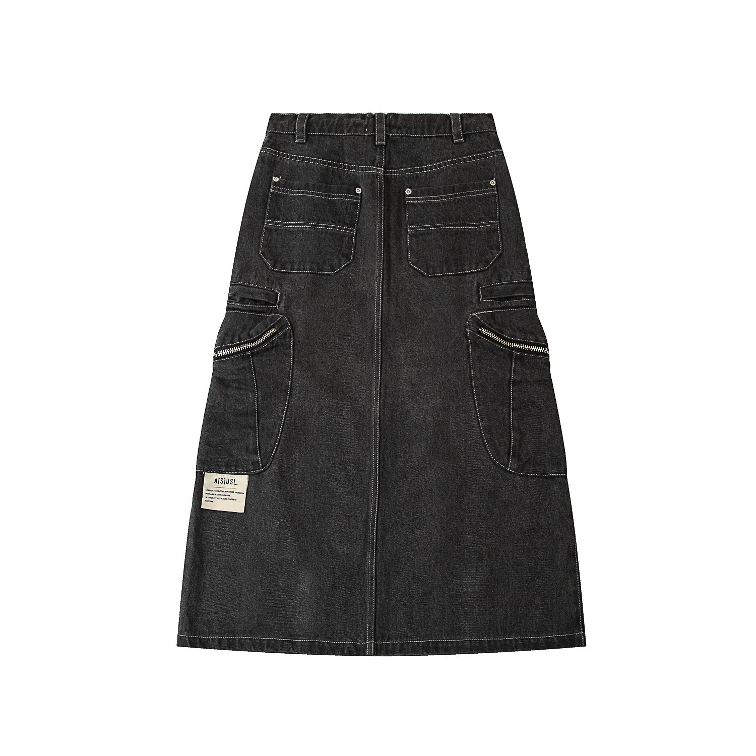 【Anyone more】Flak Cargo Black Denim Long Skirt 20231020-0R4A8948.jpg?v=1699952693