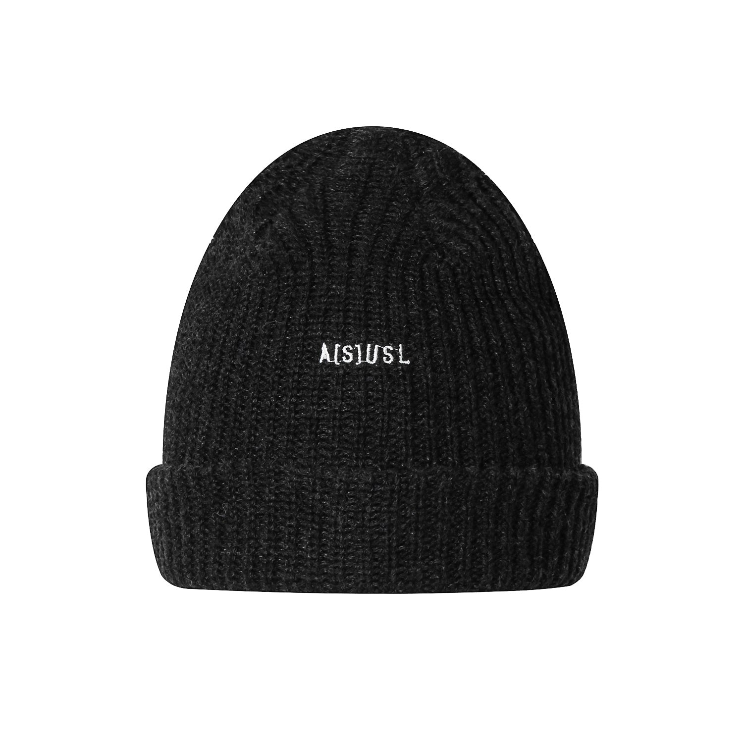ASUSL SAMLL LOGO BEANIE - HEATHER BLACK