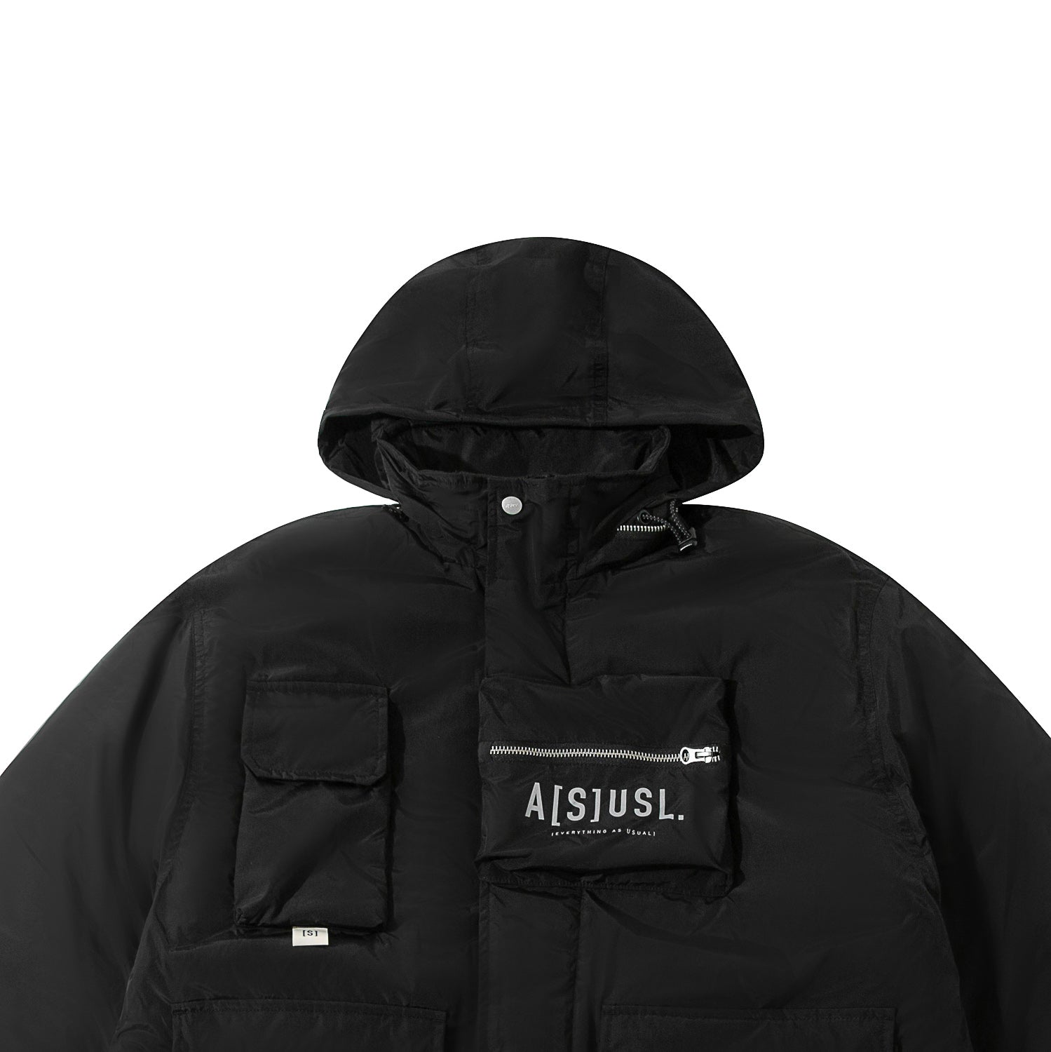 MULTI POCKET DOWN JACKET - BLACK – ASUSL