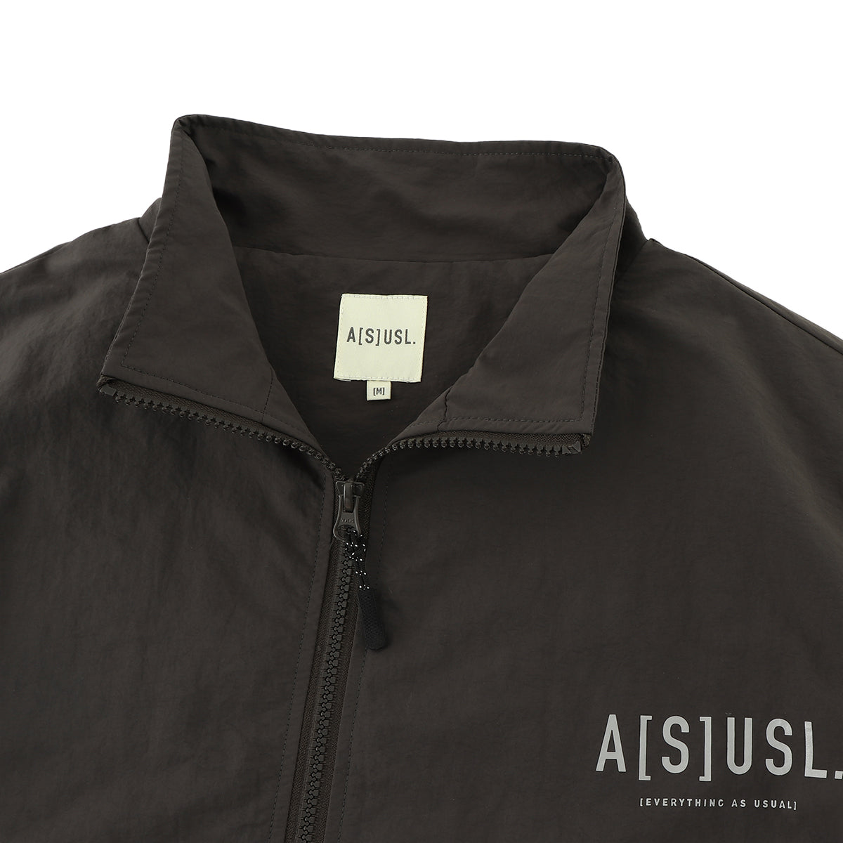 REFLECTIVE LOGO TRACK JACKET - CHARCOAL – ASUSL