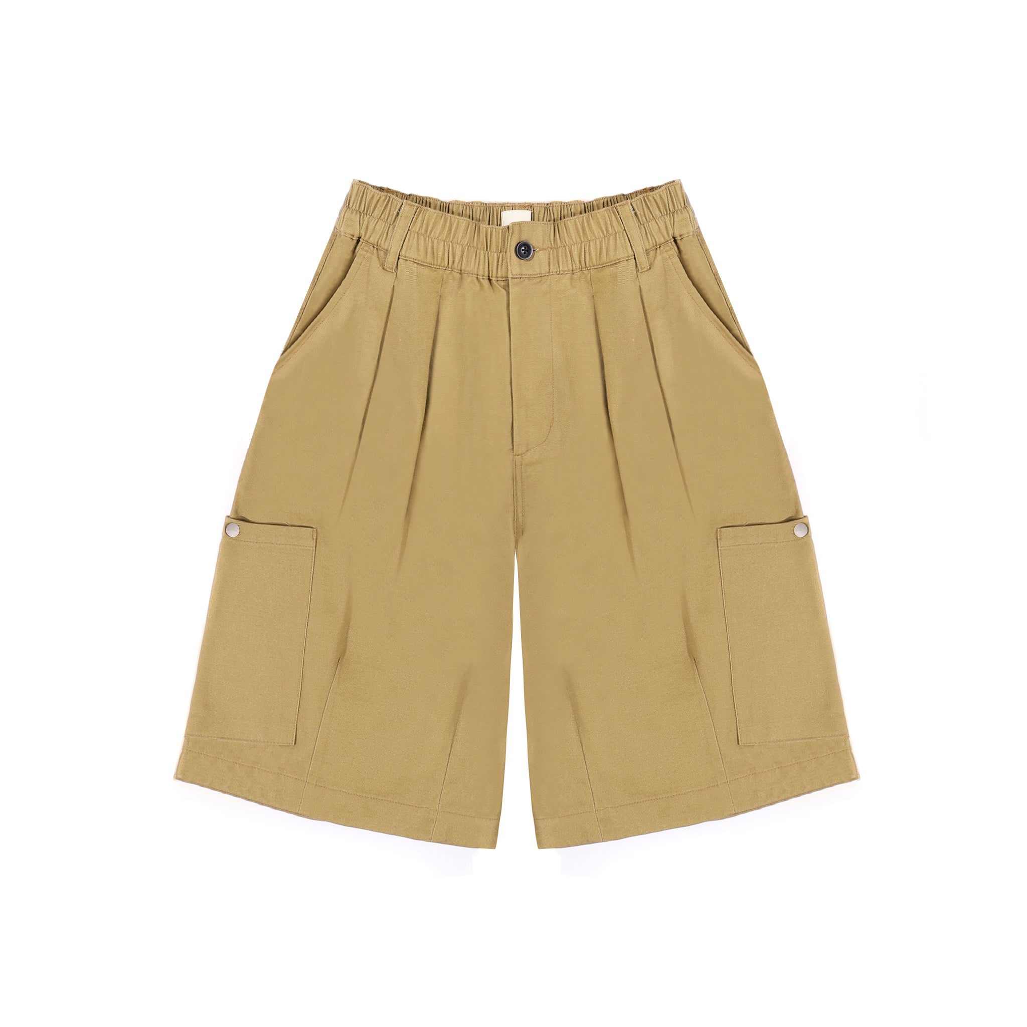 SIDE POCKETS BALLOON SHORTS - BEIGE – ASUSL