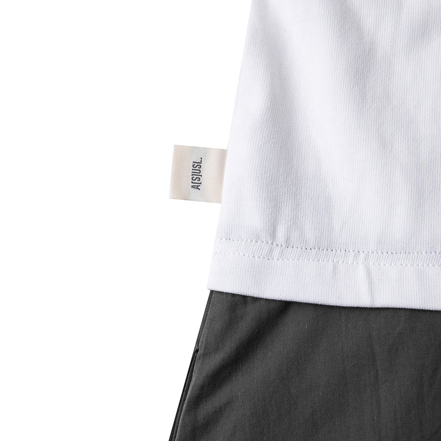 SMALL LOGO TEE DRESS - WHITE