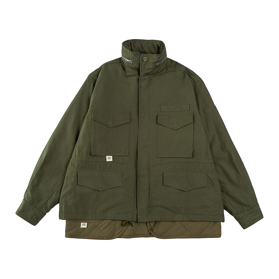 2 LAYERS FIELD JACKET - OLIVE