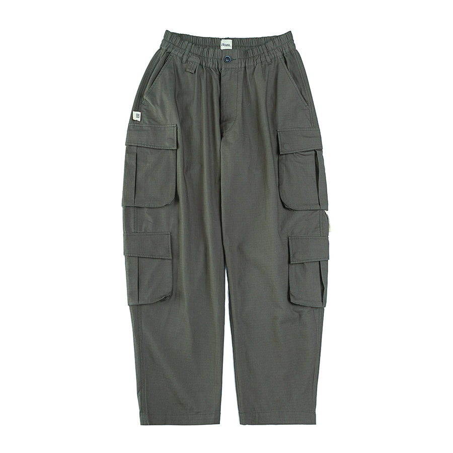 RIPSTOP FOUR POCKETS CARGO PANTS - OLIVE