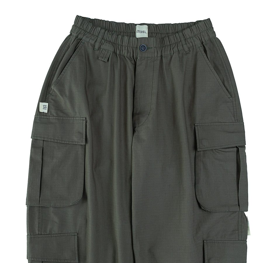 RIPSTOP FOUR POCKETS CARGO PANTS - OLIVE