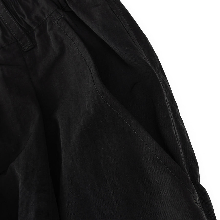 ZIPPER POCKET BALLON PANTS - BLACK