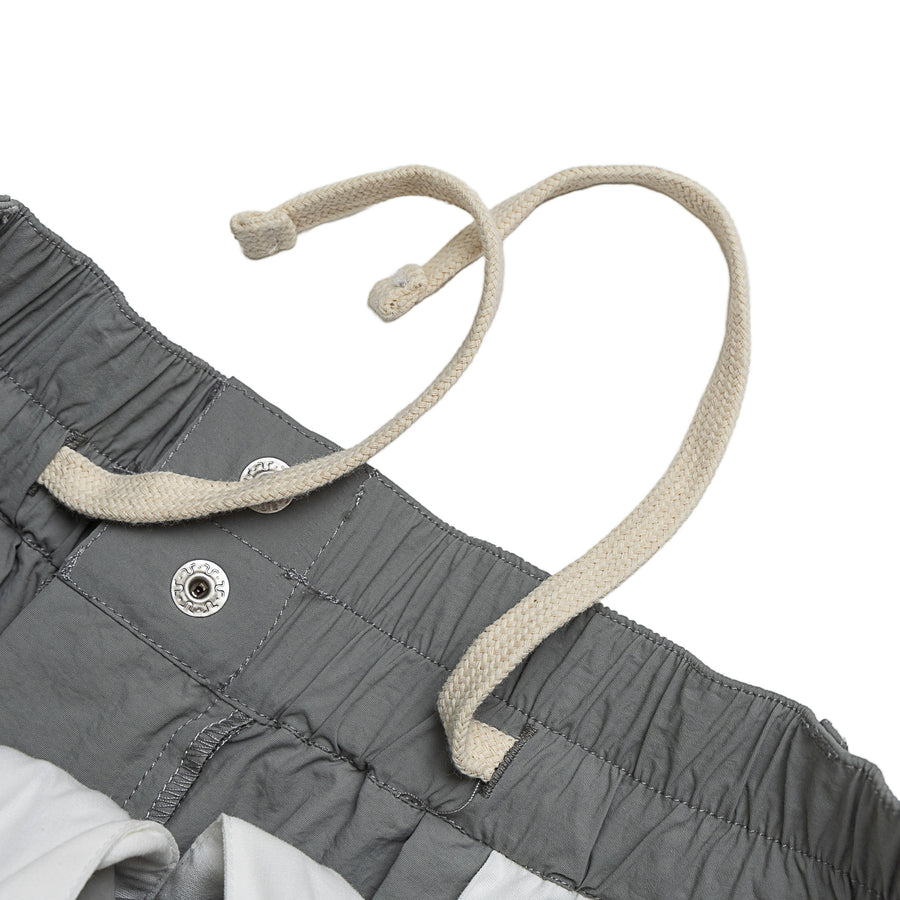 ZIPPER POCKET BALLON PANTS - GREY