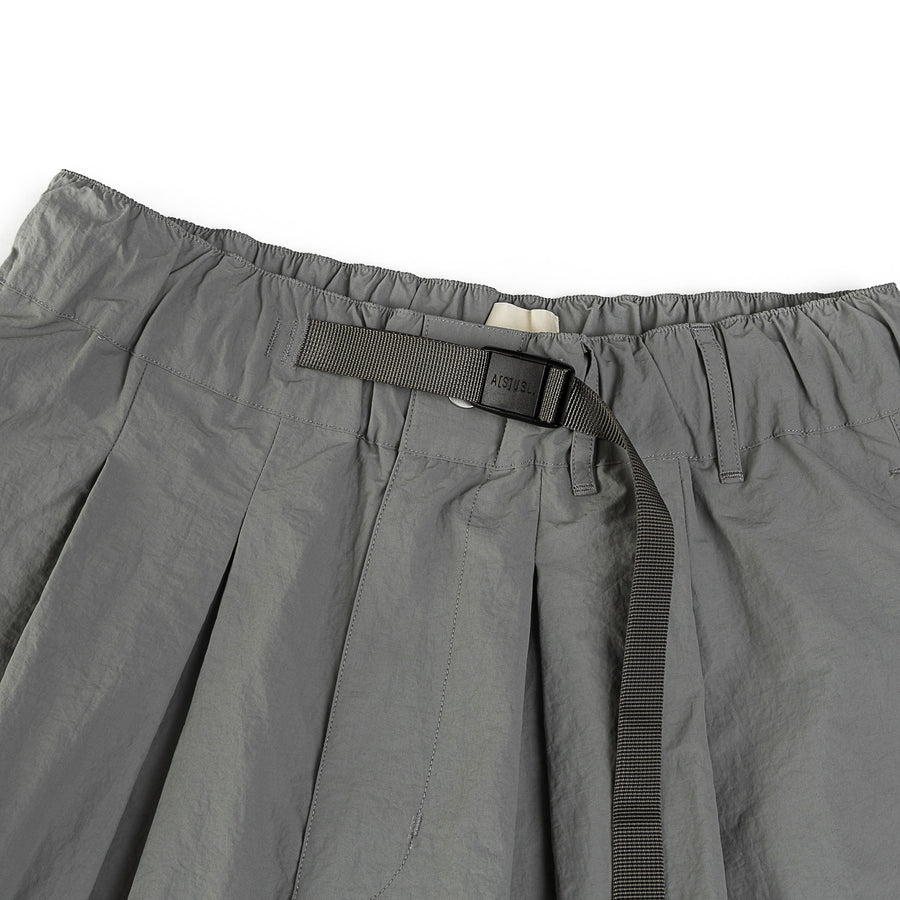 SIDE POCKET WIDE PANTS - GREY