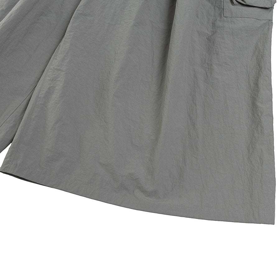 SIDE POCKET WIDE PANTS - GREY