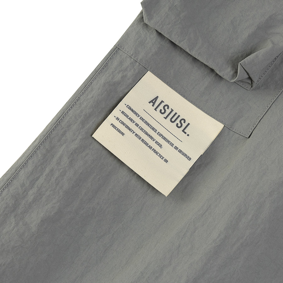 SIDE POCKET WIDE PANTS - GREY