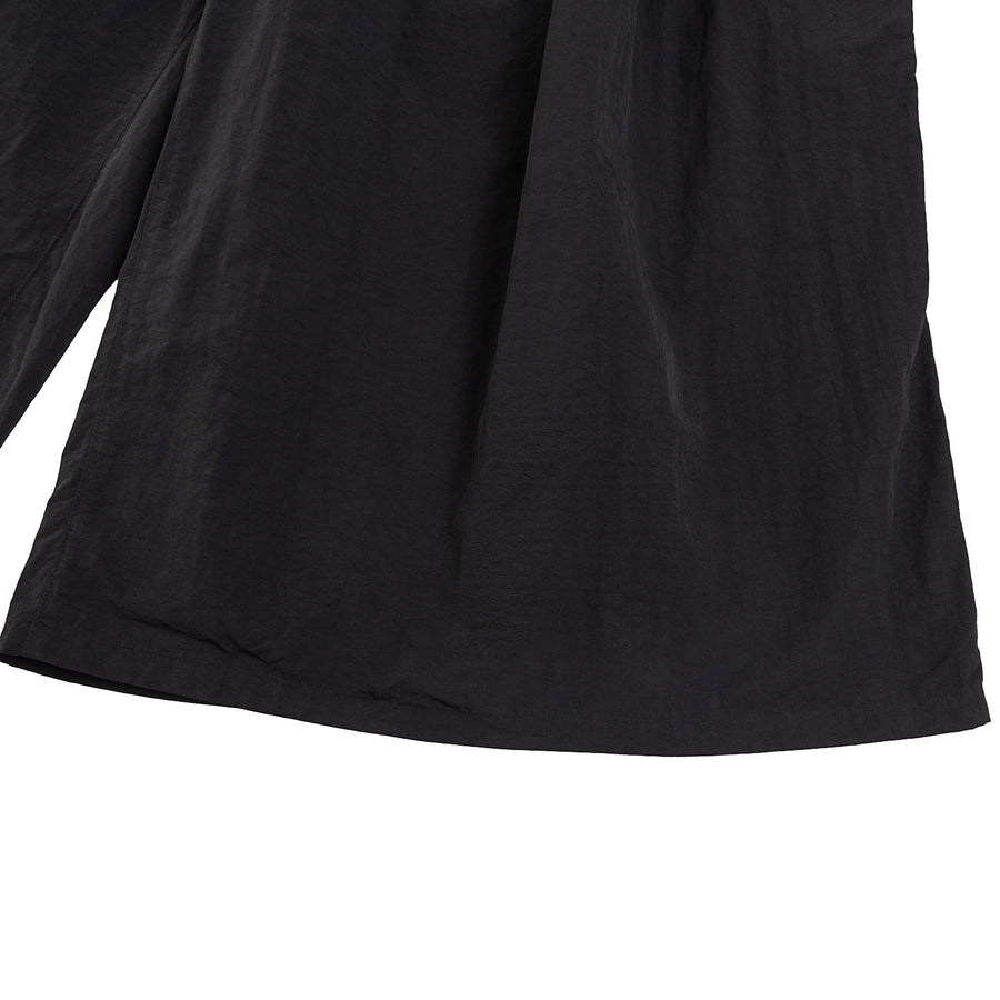 SIDE POCKET WIDE PANTS - BLACK