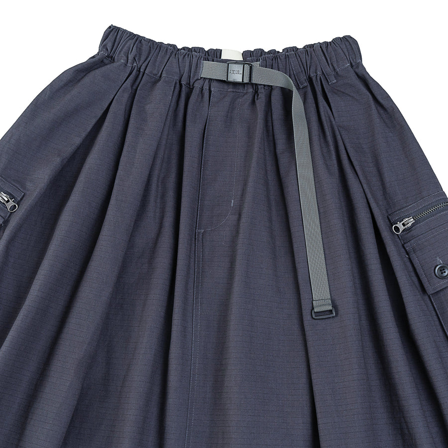 RIPSTOP CARGO SKIRT - SLATE