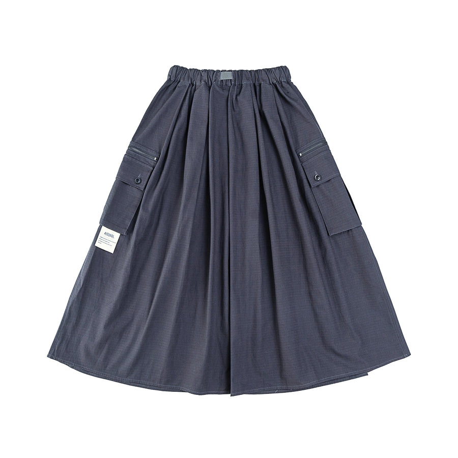 RIPSTOP CARGO SKIRT - SLATE