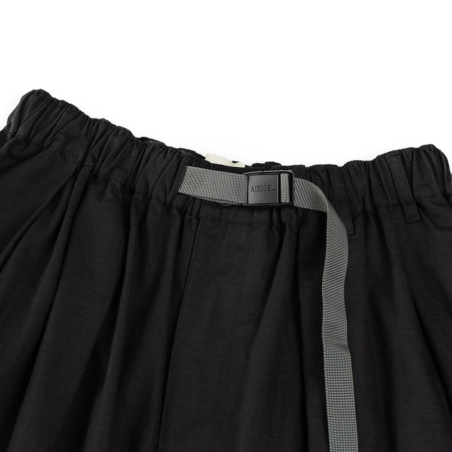 RIPSTOP CARGO SKIRT - BLACK