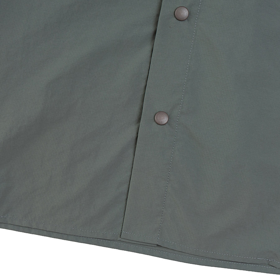 NYLON ZIPPER POCKET SHIRT - LIGHT GREY