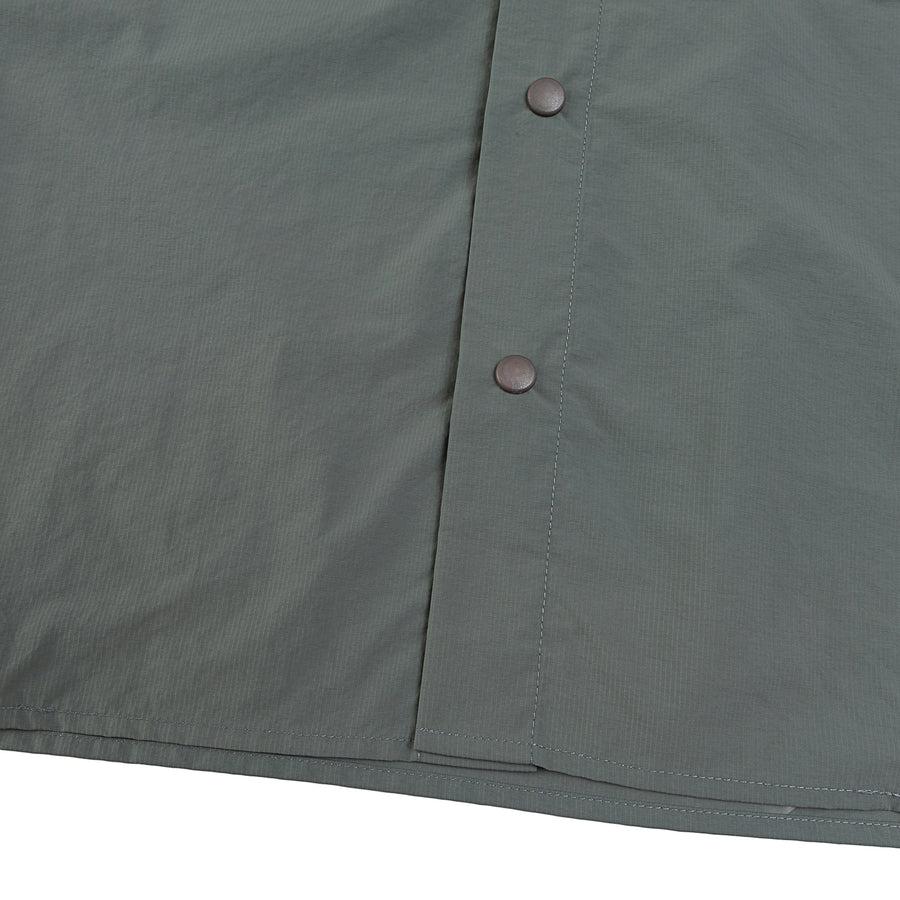 NYLON ZIPPER POCKET SHIRT - LIGHT GREY