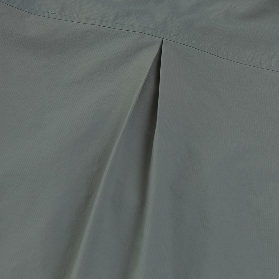 NYLON ZIPPER POCKET SHIRT - LIGHT GREY