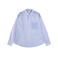 CONTRAST STRIPE SHIRT - BLUE STRIPES – ASUSL