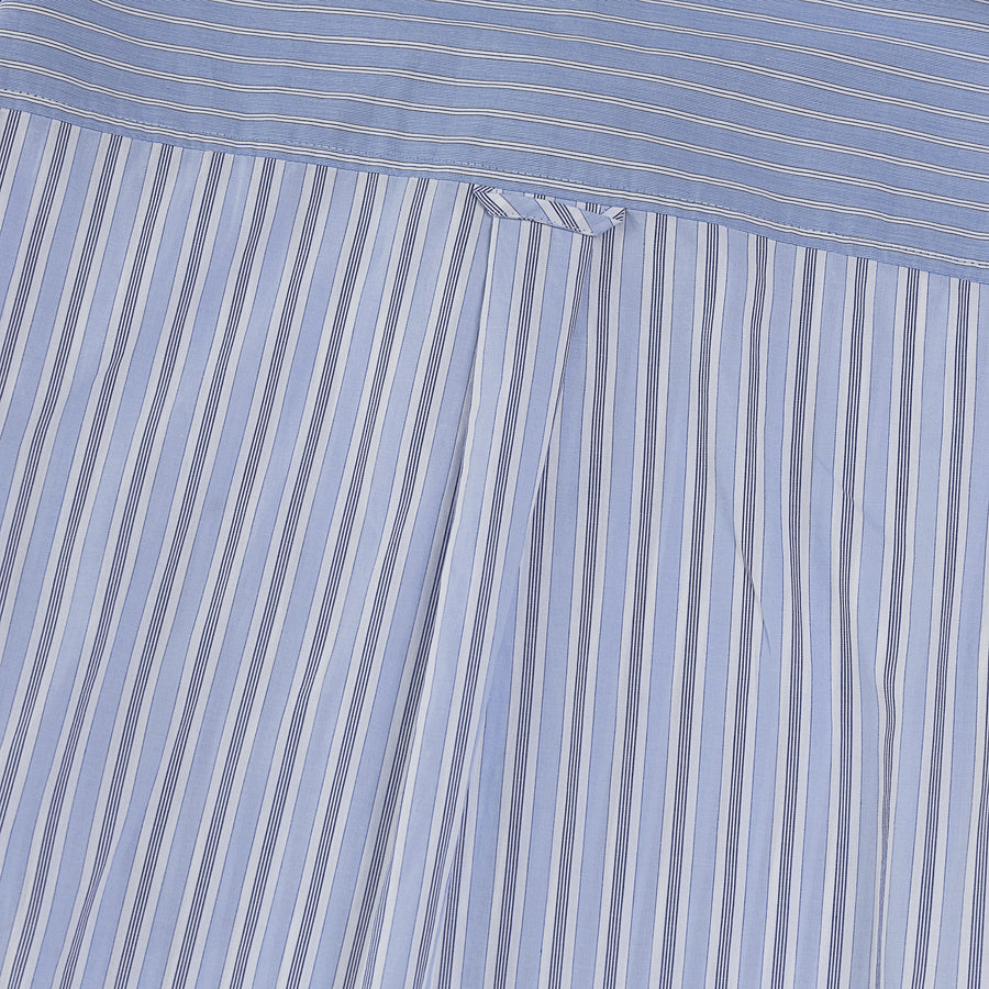 CONTRAST STRIPE SHIRT - BLUE STRIPES