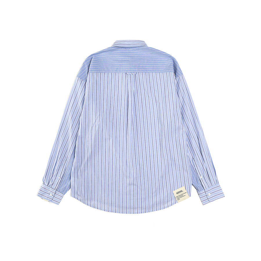 CONTRAST STRIPE SHIRT - BLUE STRIPES