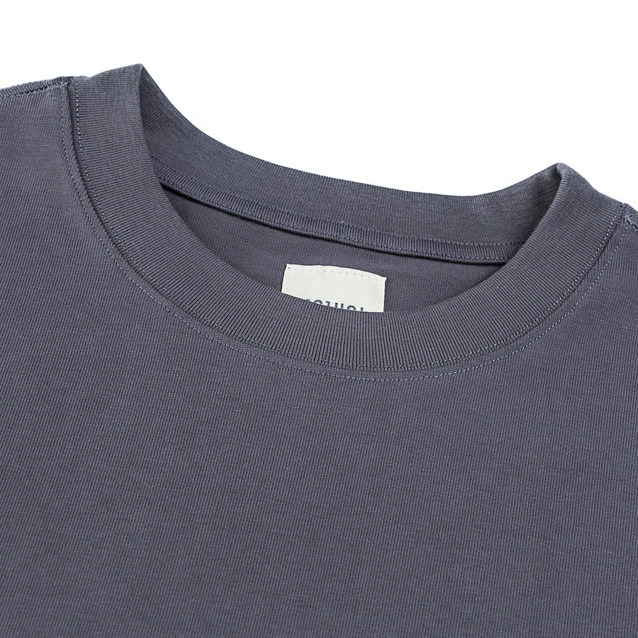 VERTICAL LOGO TEE - CHARCOAL