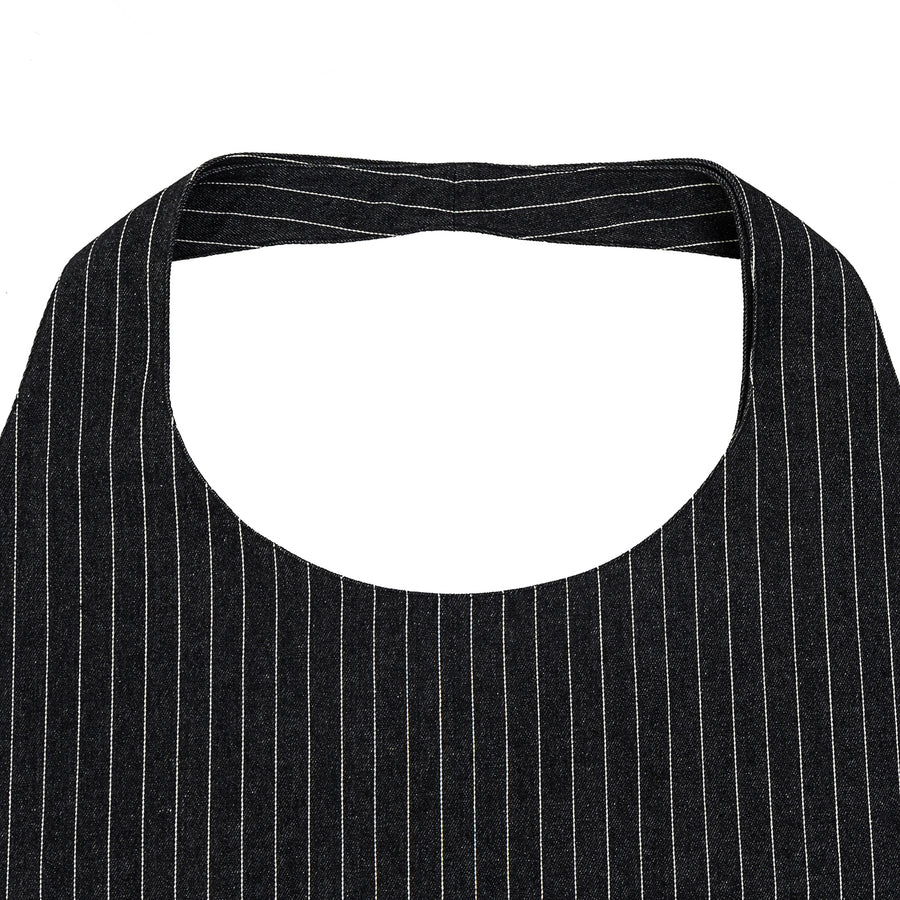 DENIM OVERSIZE TOTE BAG - DENIM STRIPES