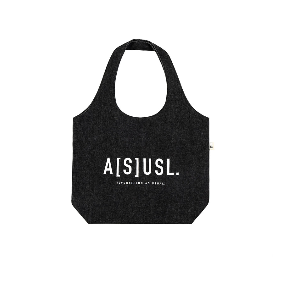 DENIM TOTE BAG - DENIM BLACK