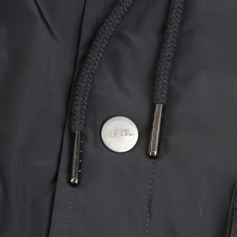 MULTI POCKET LONG DOWN JACKET - CHARCOAL