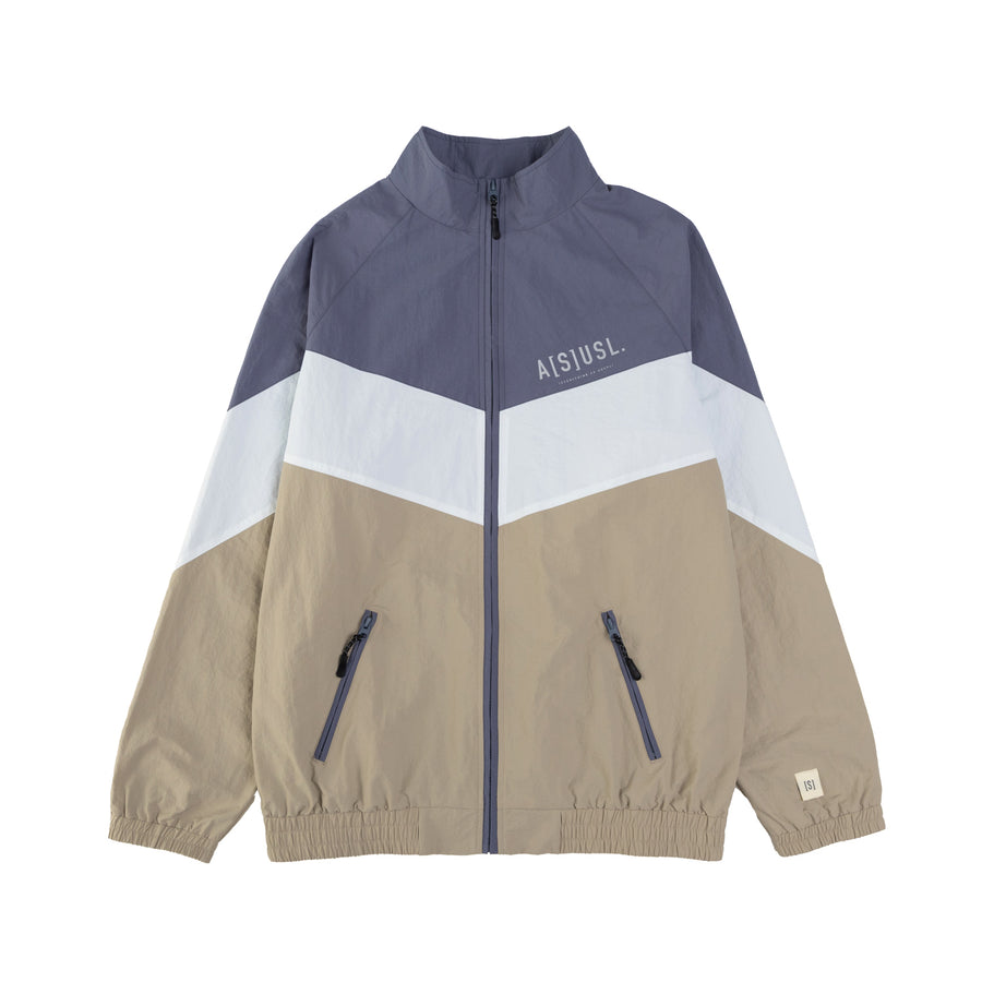 COLOR BLOCKING TRACK JACKET - BLUE