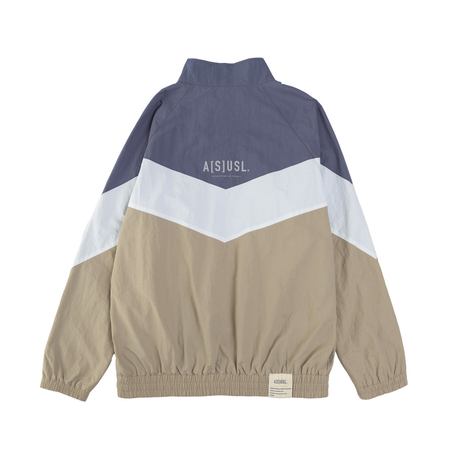 COLOR BLOCKING TRACK JACKET - BLUE