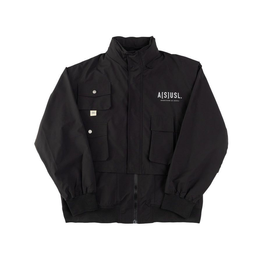 2 IN 1 POCKETS JACKETS - BLACK