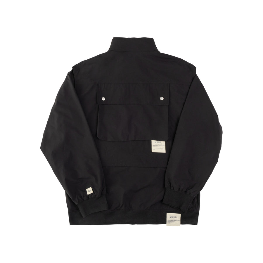 2 IN 1 POCKETS JACKETS - BLACK