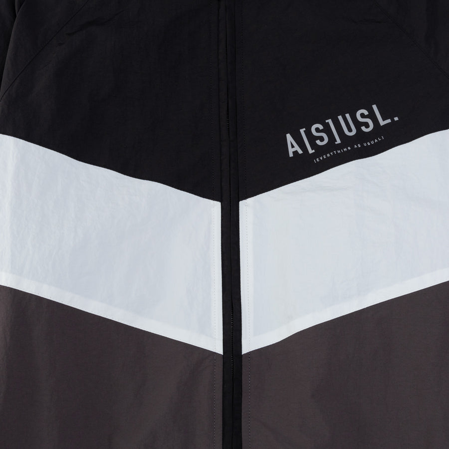 COLOR BLOCKING TRACK JACKET - BLACK