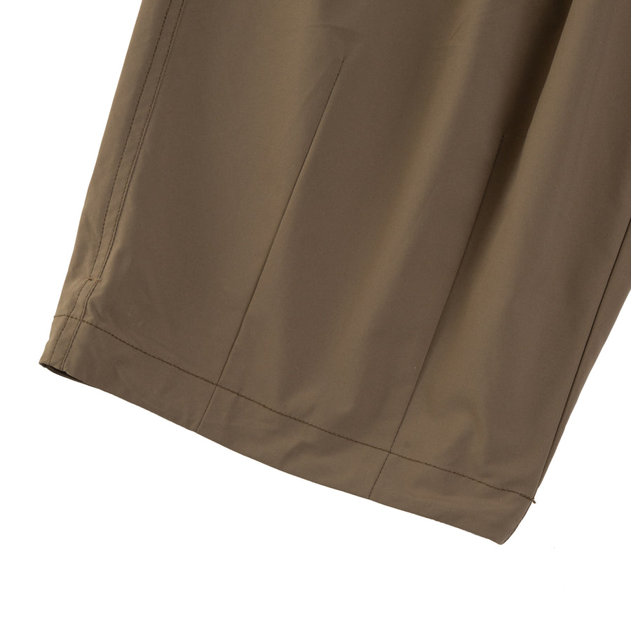 NYLON ZIPPER POCKET PANTS - MOKA