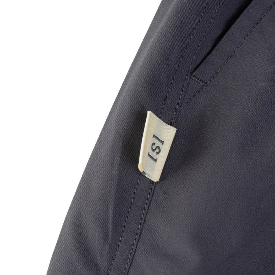 NYLON ZIPPER POCKET PANTS - CHARCOAL