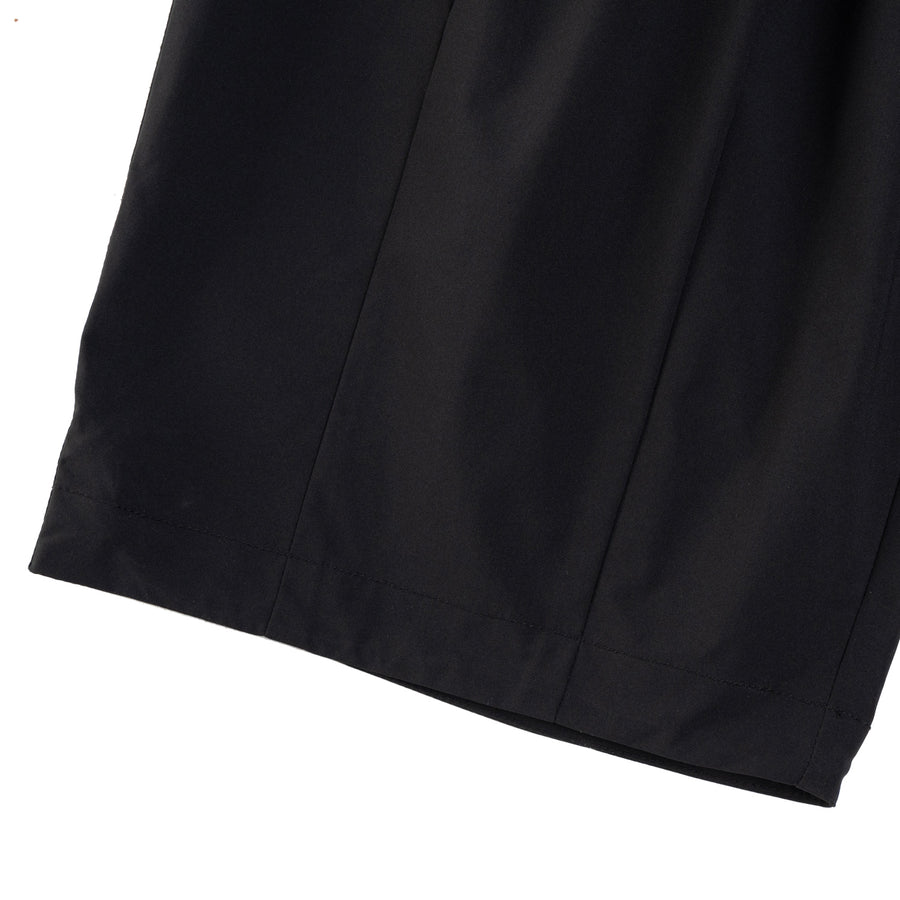 NYLON ZIPPER POCKET PANTS - BLACK