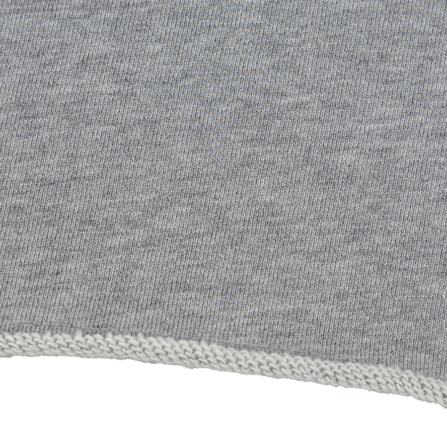 BE TRUE CROP POLO SWEATSHIRT - HEATHER GREY