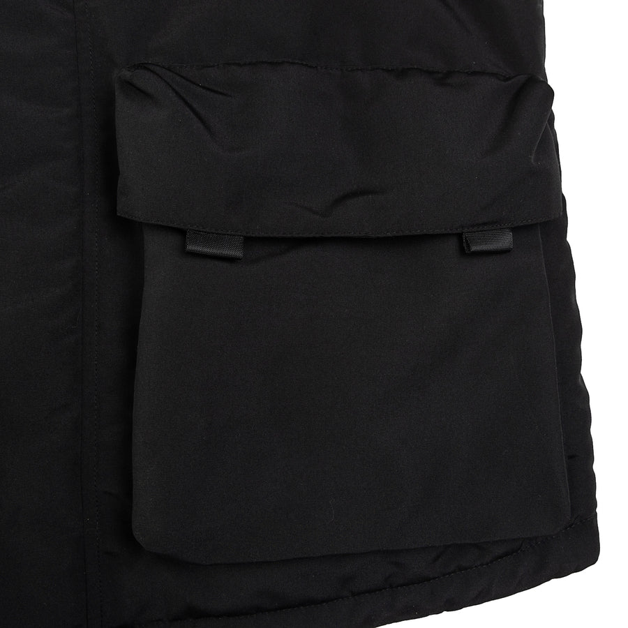 REFLECTIVE LOGO PADDING VEST - BLACK