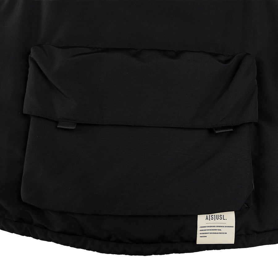 REFLECTIVE LOGO PADDING VEST - BLACK