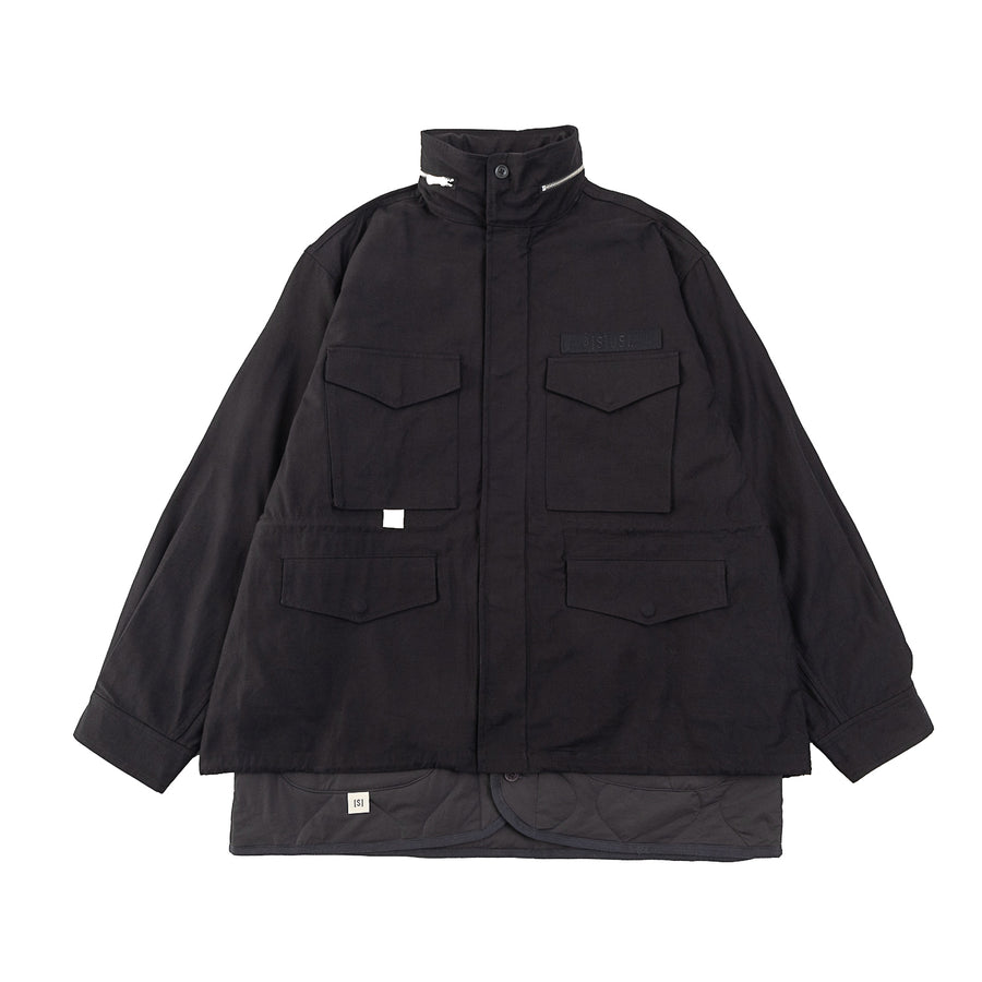 2 LAYERS FIELD JACKET - BLACK