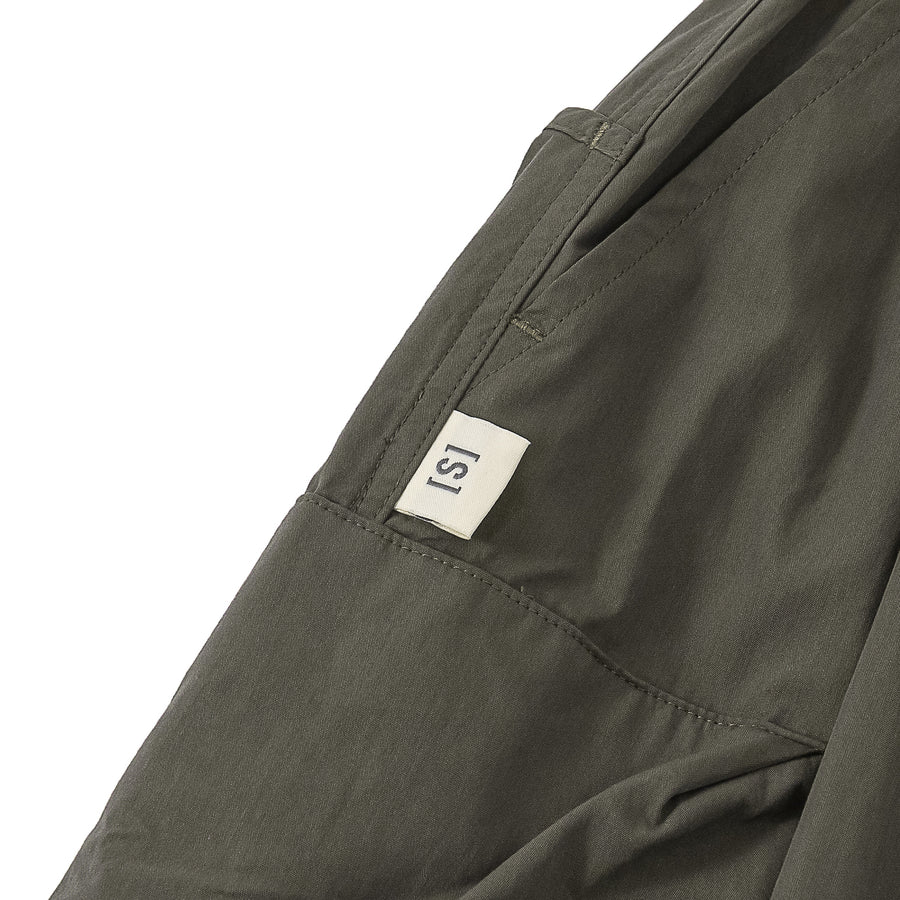 CARGO BALLOON CROPPED PANTS - CHARCOAL