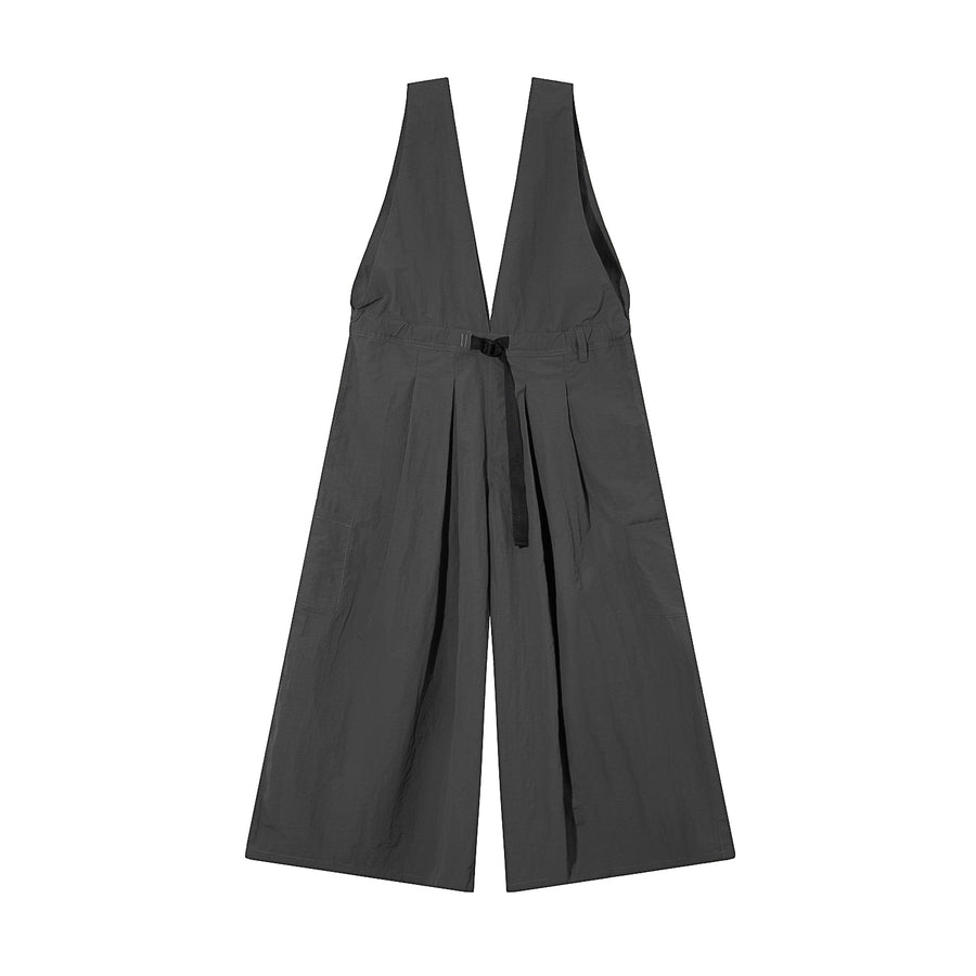 OUTDOOR WIDE CUT JUMPSUIT - CHARCOAL