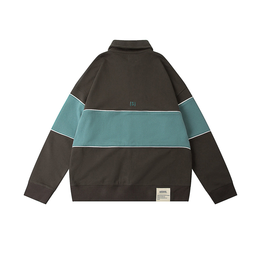 ASUSL LOGO POLO SWEATSHIRT - CHARCOAL