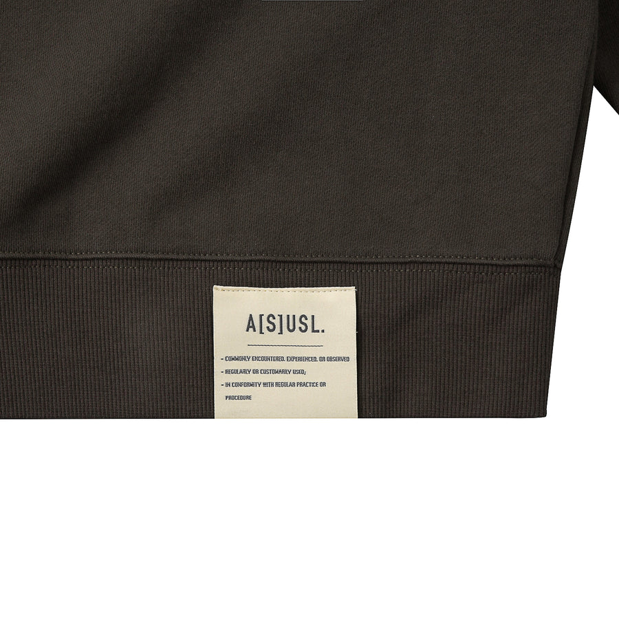 ASUSL LOGO POLO SWEATSHIRT - CHARCOAL