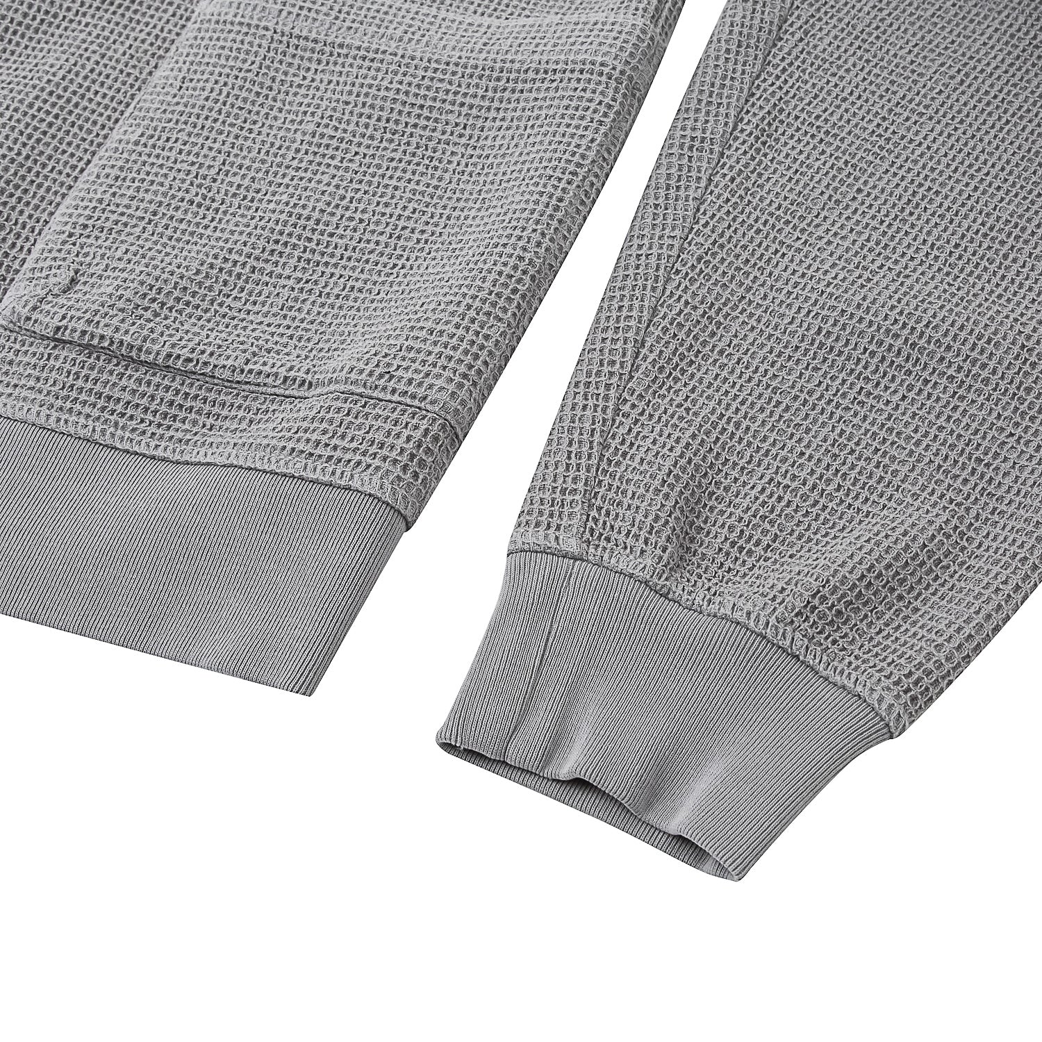PIGMENT DYE WAFFLE CARDIGAN - GREY – ASUSL