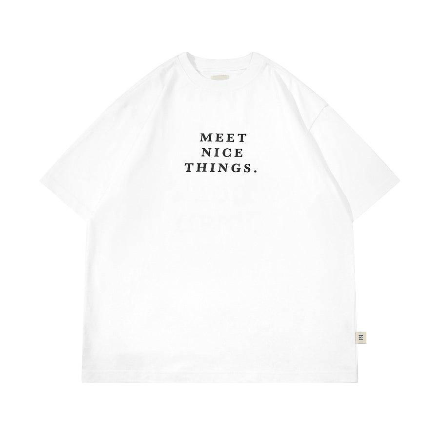 MEET NICE THINGS TEE - WHITE