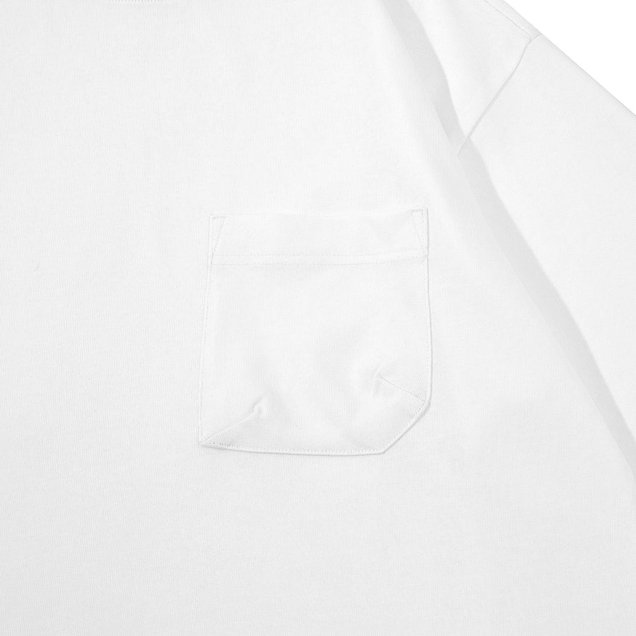 SMALL LOGO POCKET TEE - WHITE