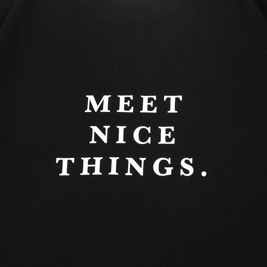 MEET NICE THINGS TEE - BLACK