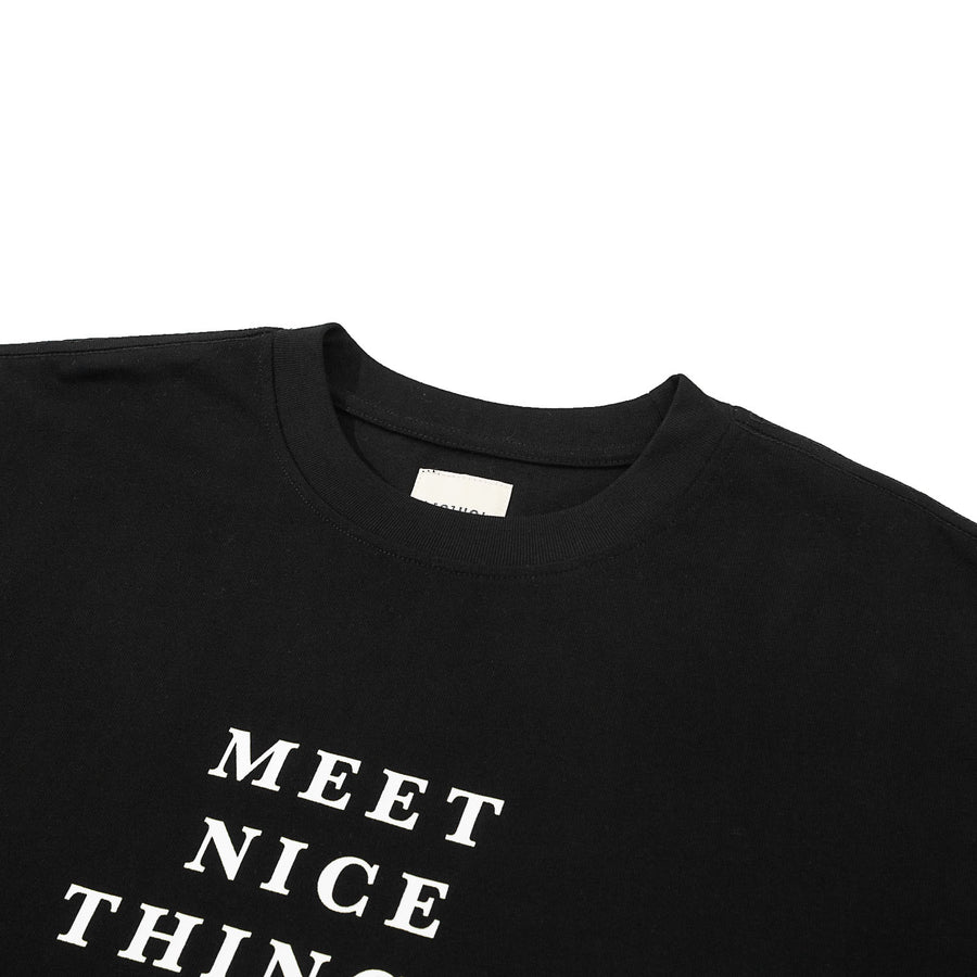 MEET NICE THINGS TEE - BLACK